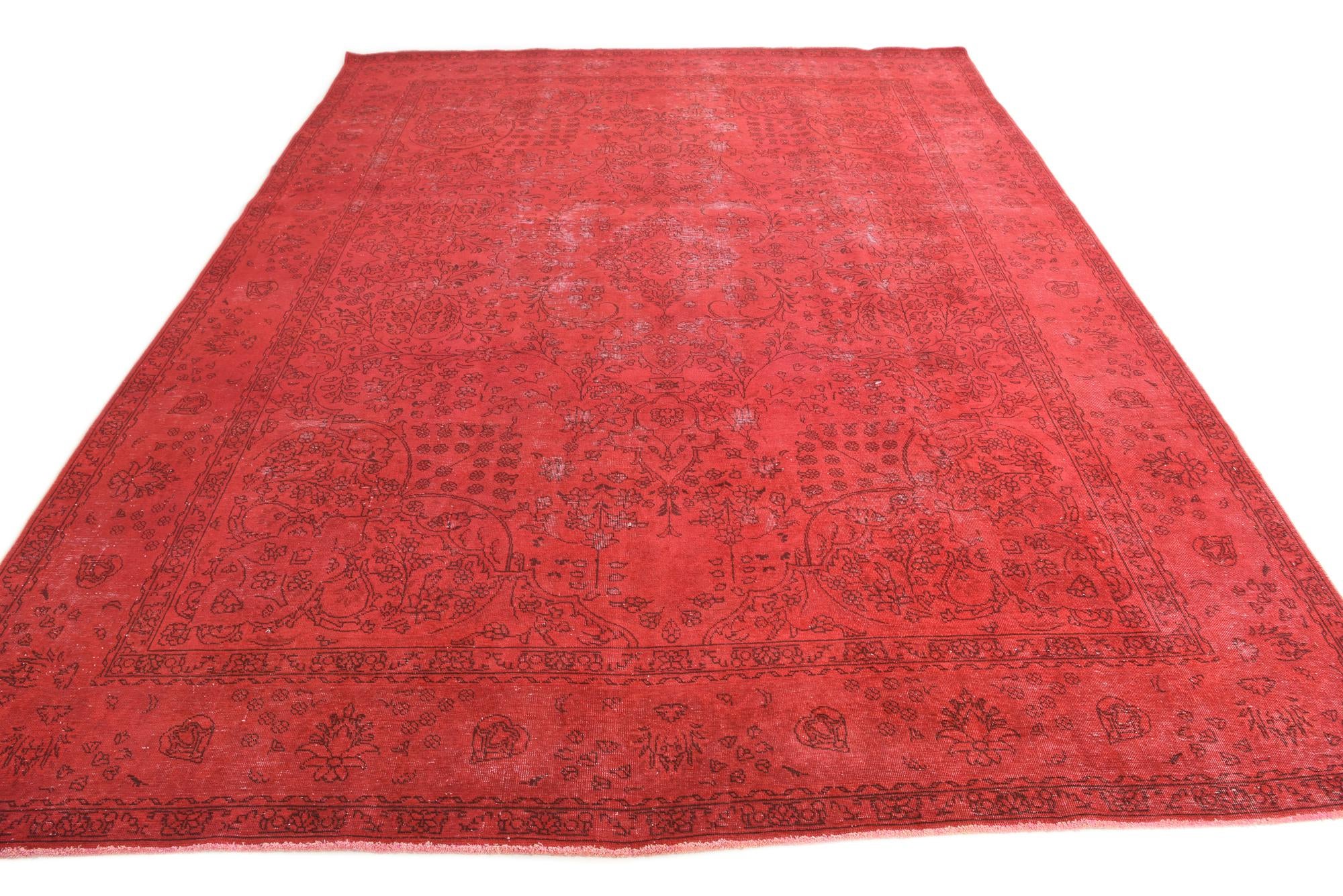 9' 6 x 12' 7 Hand Knotted Ultra Vintage Persian Wool Rug