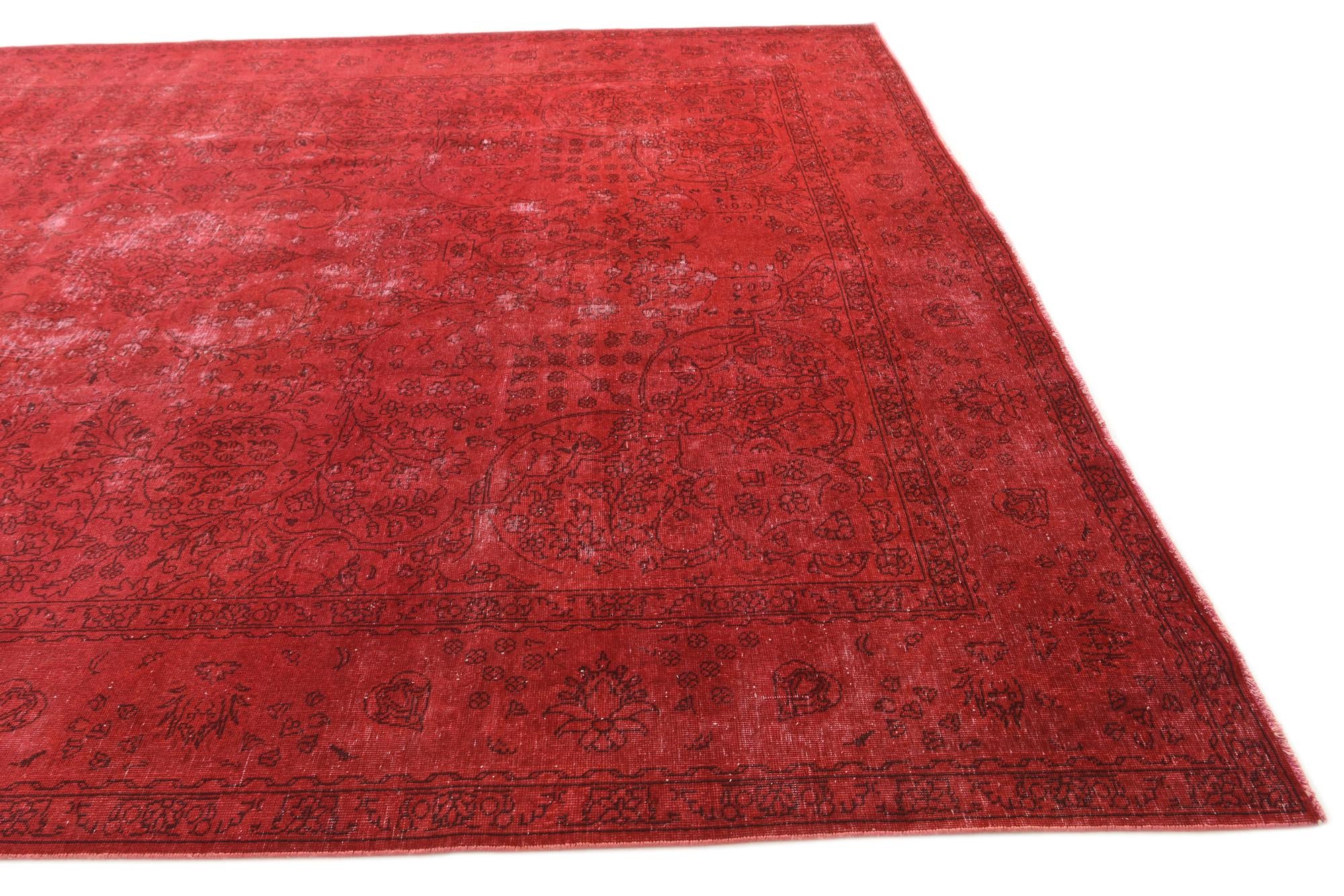 9' 6 x 12' 7 Hand Knotted Ultra Vintage Persian Wool Rug
