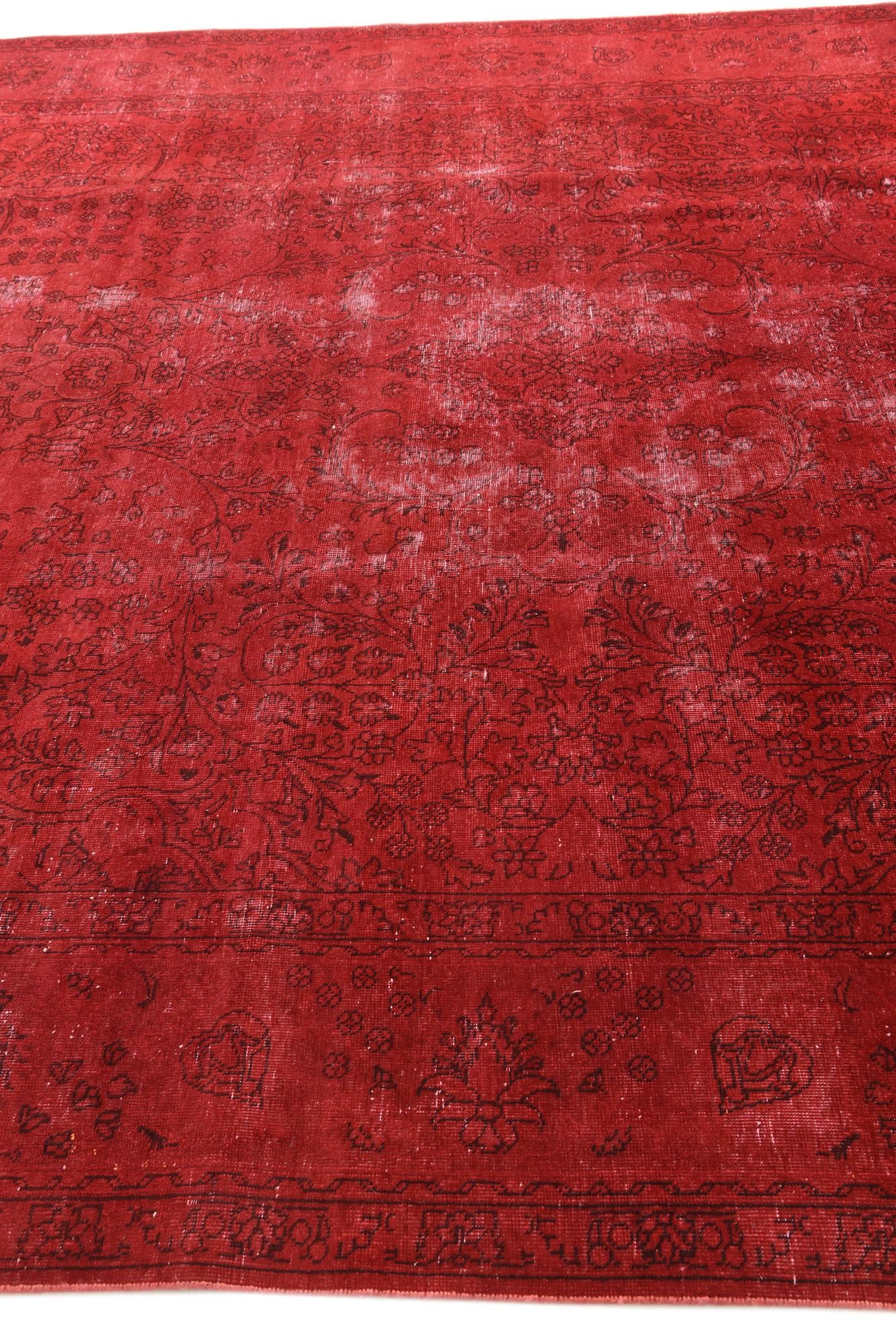 9' 6 x 12' 7 Hand Knotted Ultra Vintage Persian Wool Rug
