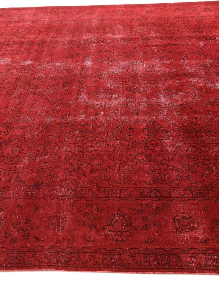 Detail image of 9' 6 x 12' 7  Hand Knotted Ultra Vintage Persian Wool Rug