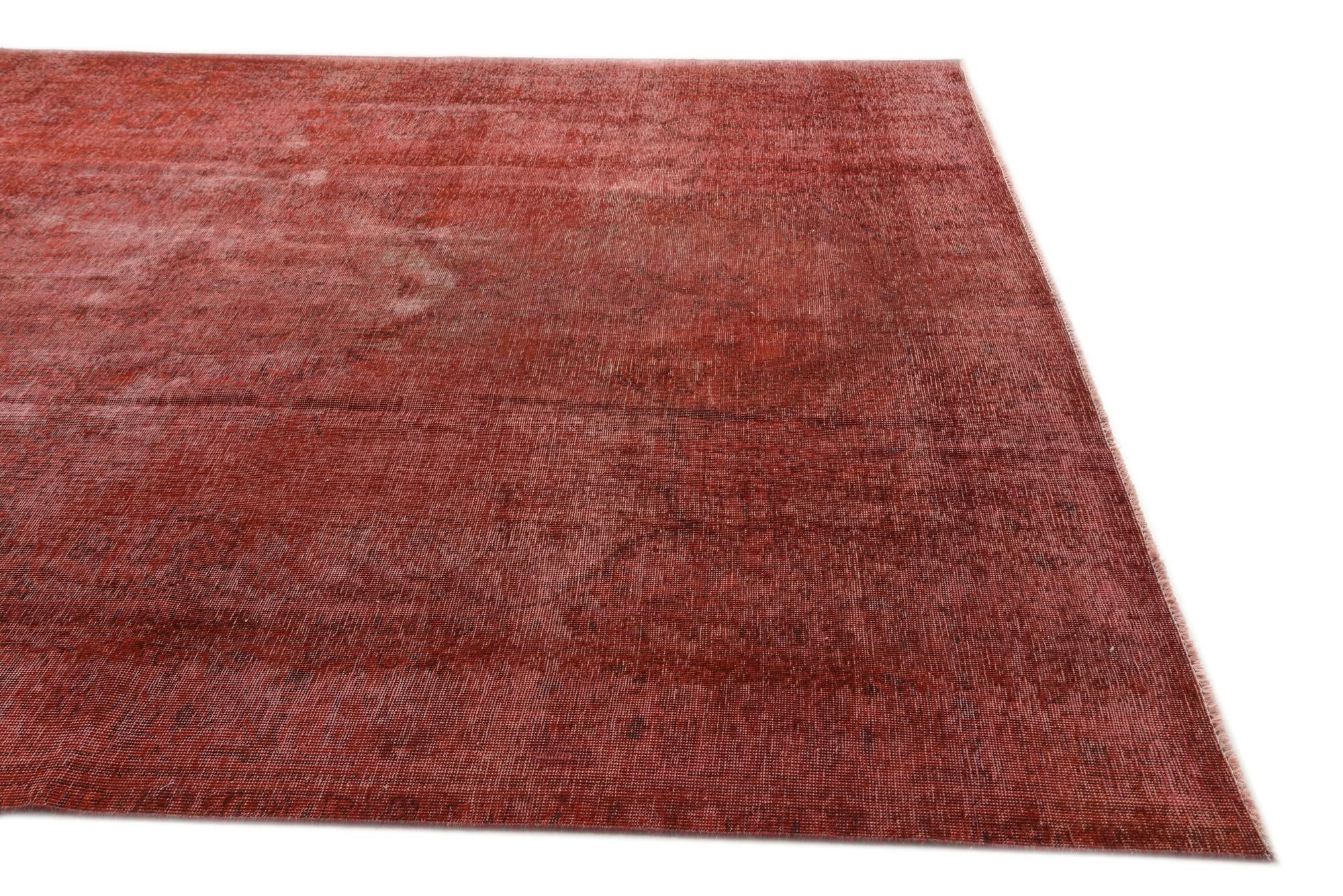 9' 5 x 12' 6 Hand Knotted Ultra Vintage Persian Wool Rug