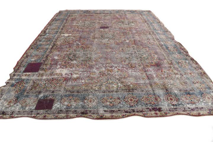 295cm x 395cm anudado a mano Ultra Vintage Alfombra Persa Lana