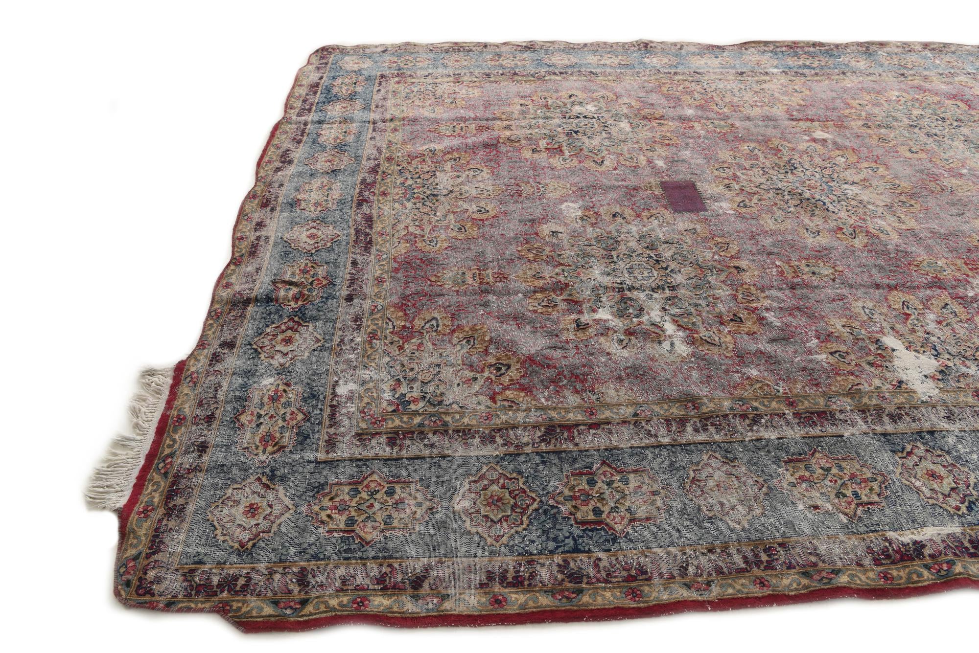 295cm x 395cm anudado a mano Ultra Vintage Alfombra Persa Lana