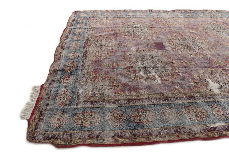 Detail image of 295cm x 395cm anudado a mano Ultra Vintage Alfombra Persa Lana