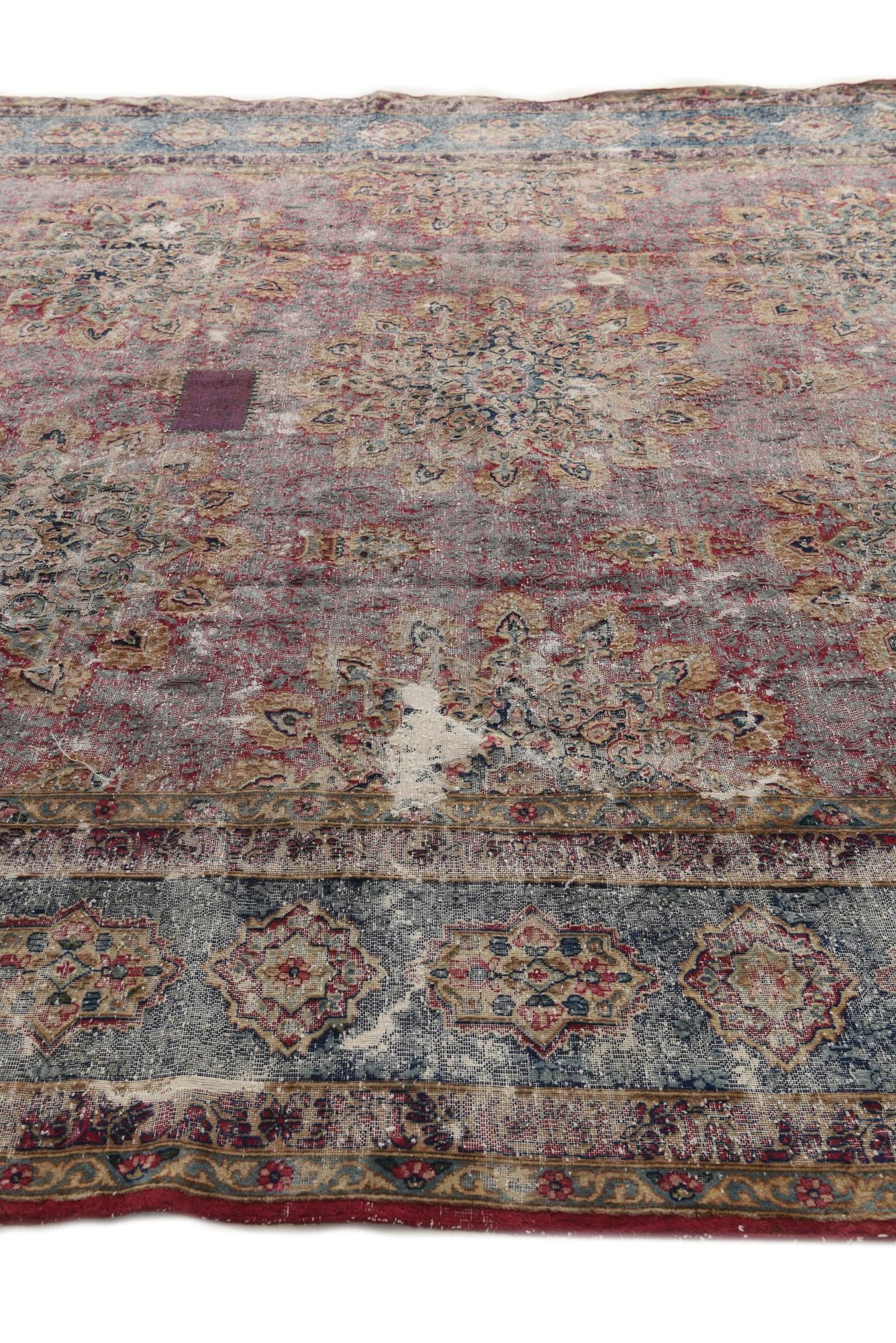 295cm x 395cm anudado a mano Ultra Vintage Alfombra Persa Lana