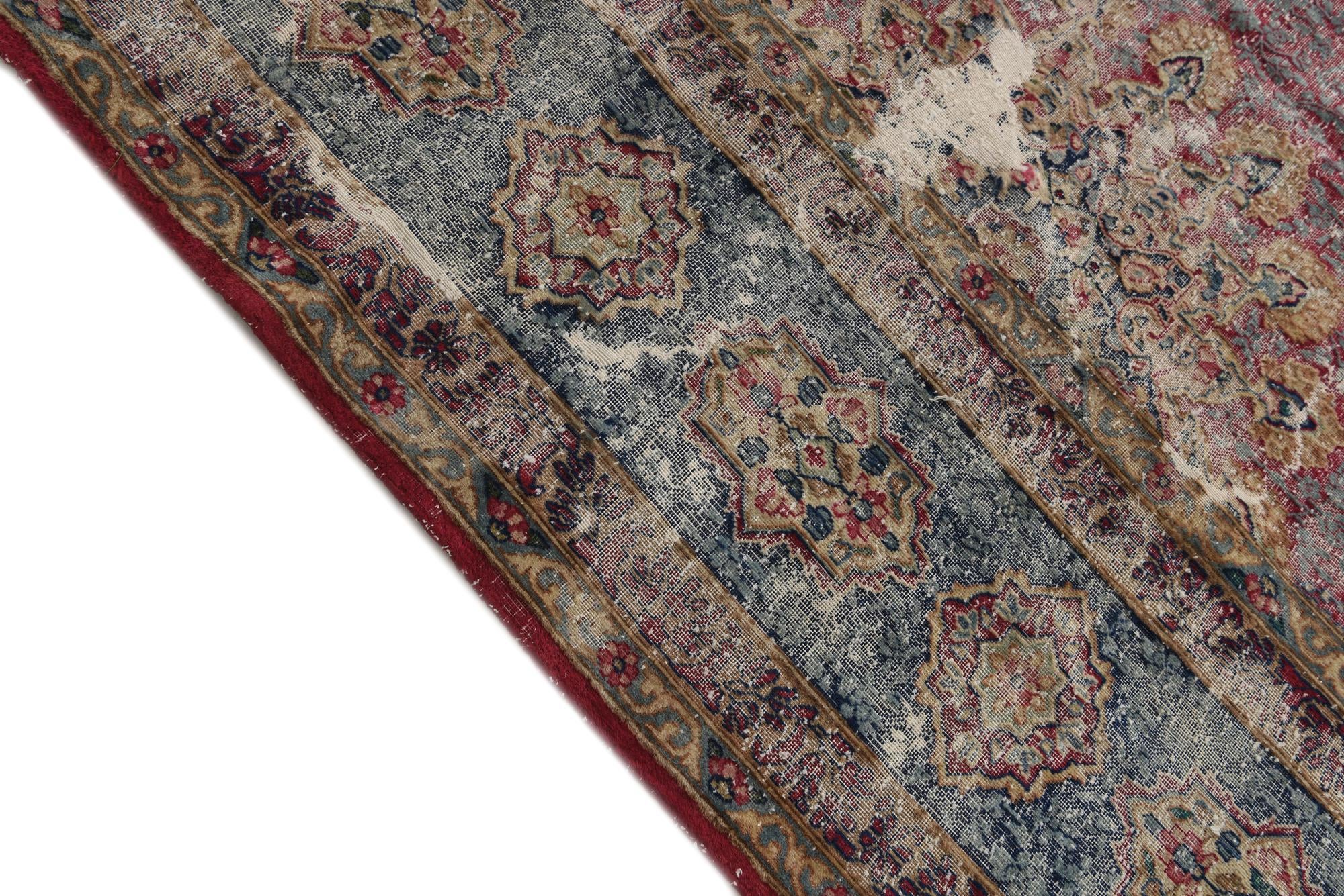 295cm x 395cm anudado a mano Ultra Vintage Alfombra Persa Lana