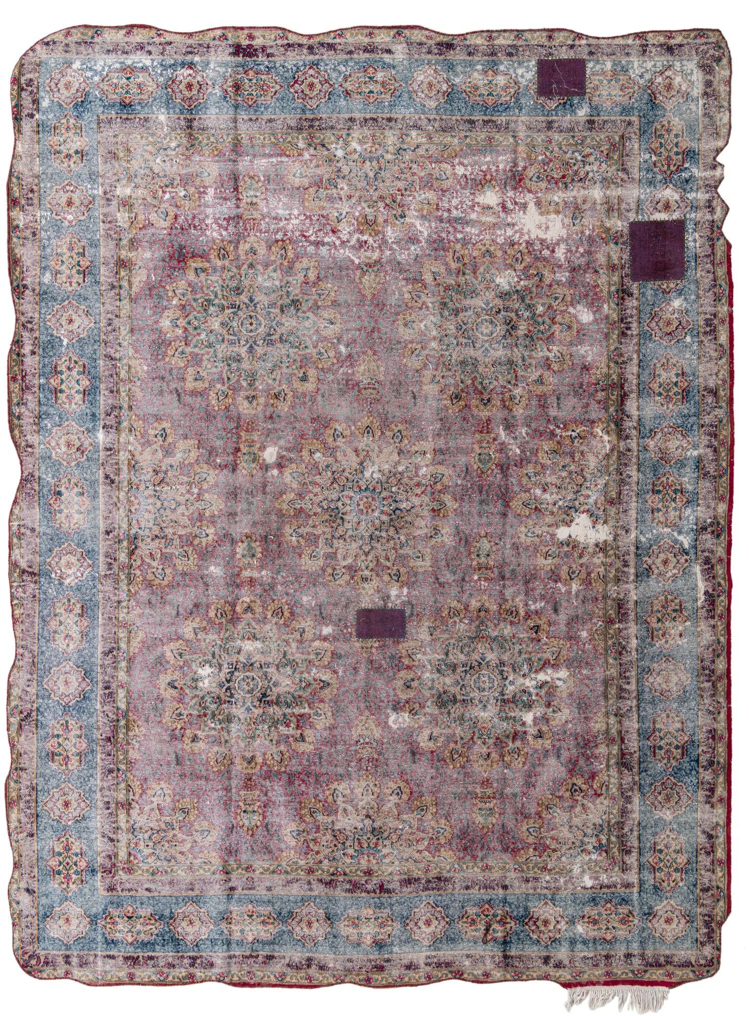 295cm x 395cm anudado a mano Ultra Vintage Alfombra Persa Lana