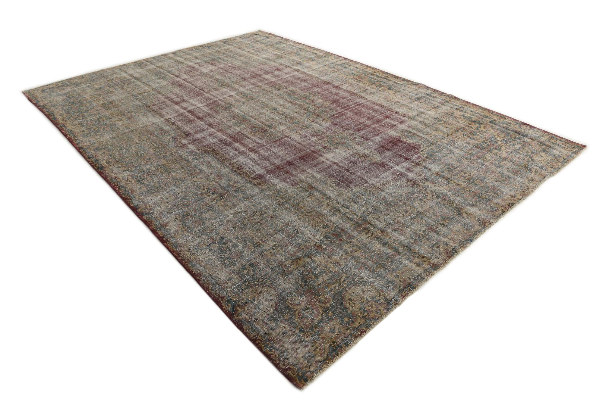 9' 7 x 12' 8 Hand Knotted Ultra Vintage Persian Wool Rug