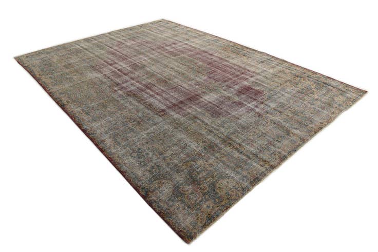 Detail image of 9' 7 x 12' 8 Hand Knotted Ultra Vintage Persian Wool Rug