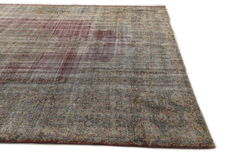 Detail image of 9' 7 x 12' 8 Hand Knotted Ultra Vintage Persian Wool Rug