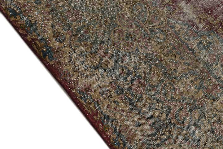 9' 7 x 12' 8 Hand Knotted Ultra Vintage Persian Wool Rug