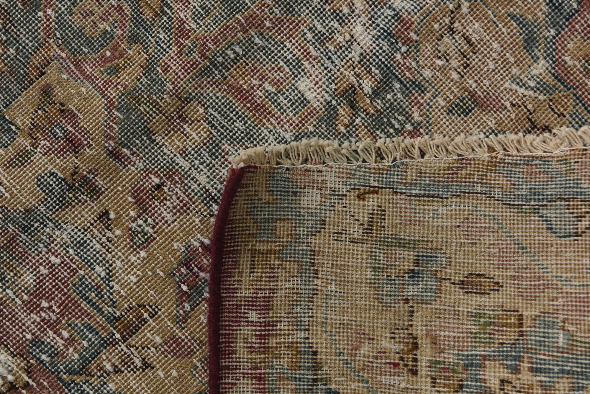 9' 7 x 12' 8 Hand Knotted Ultra Vintage Persian Wool Rug