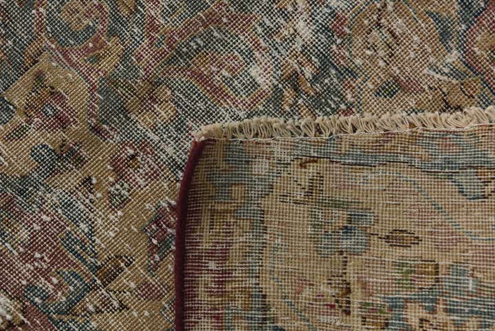 9' 7 x 12' 8 Hand Knotted Ultra Vintage Persian Wool Rug