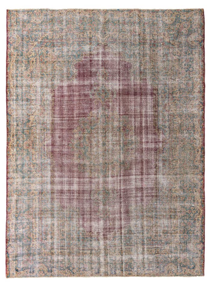 Detail image of 9' 7 x 12' 8 Hand Knotted Ultra Vintage Persian Wool Rug