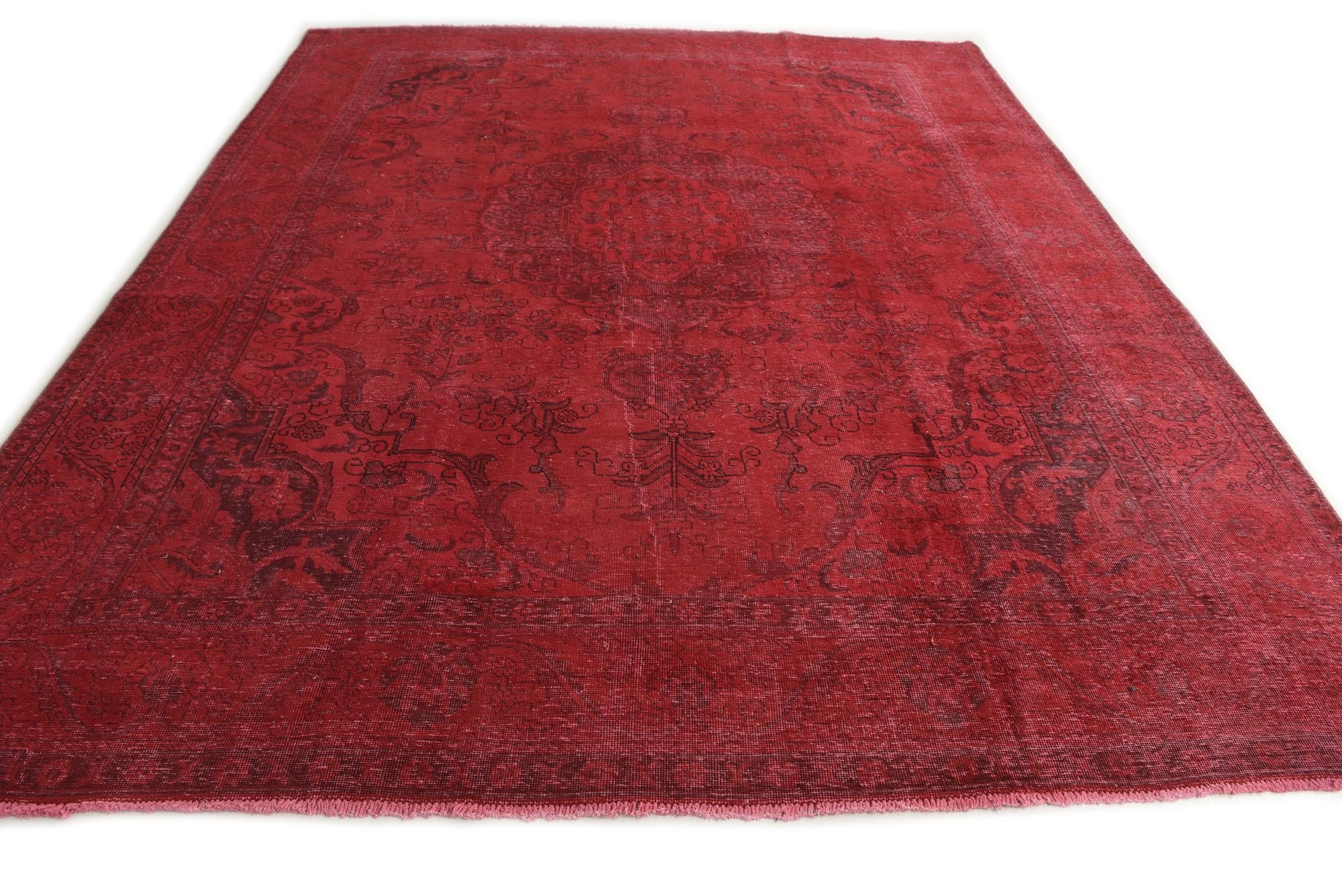 9' 10 x 12' Hand Knotted Ultra Vintage Persian Wool Rug