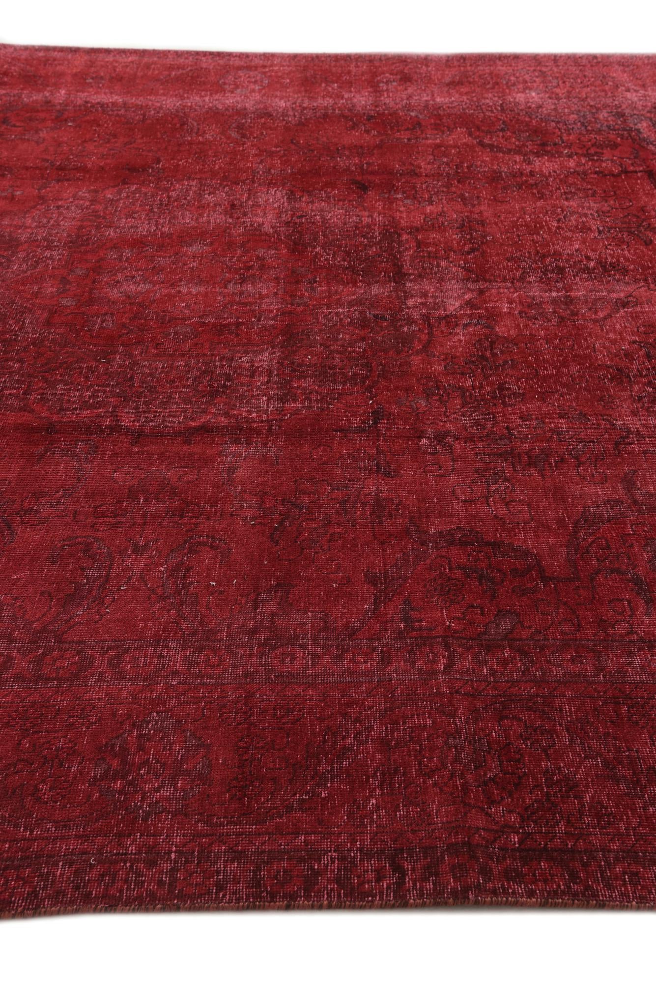 9' 10 x 12' Hand Knotted Ultra Vintage Persian Wool Rug