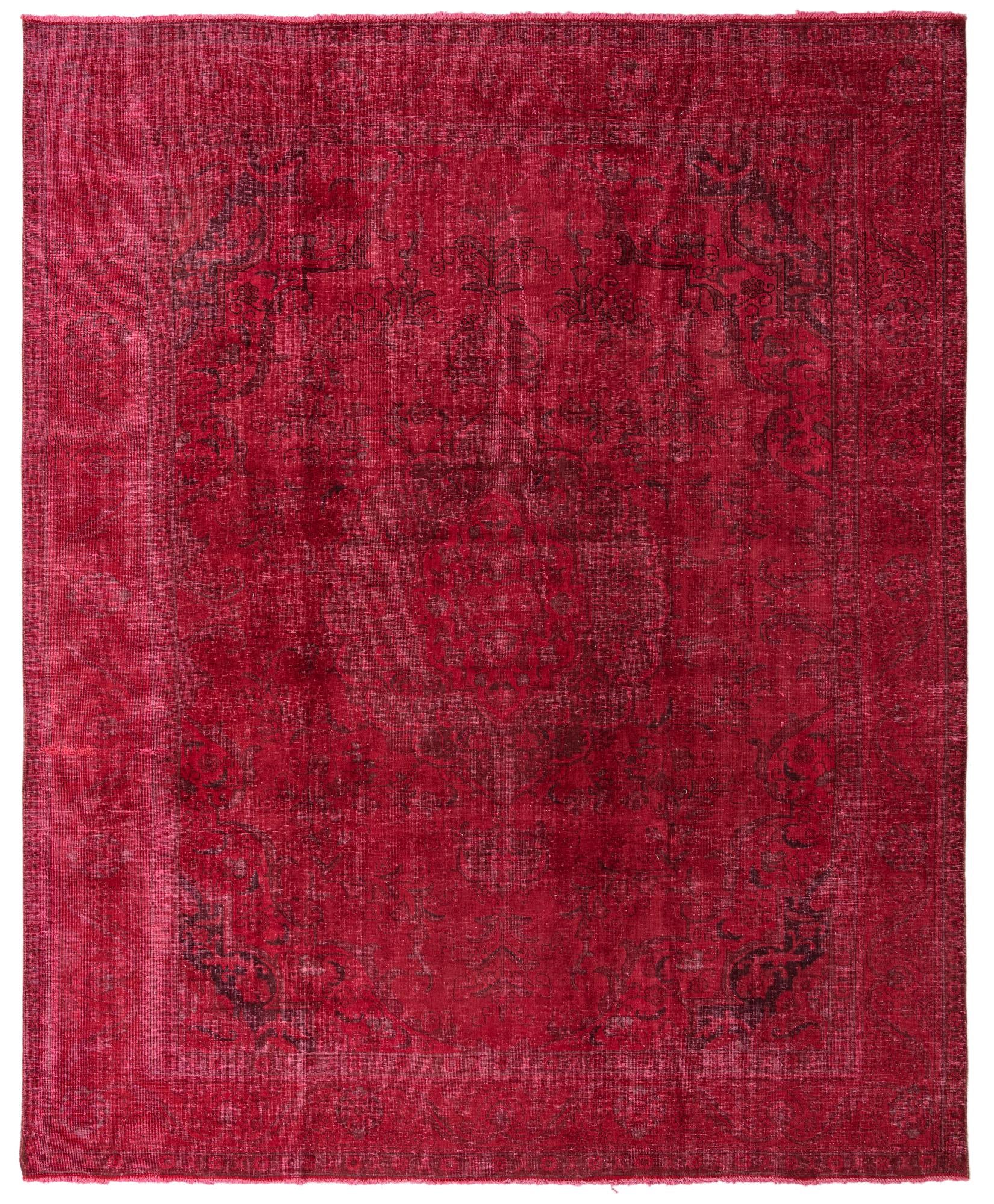 9' 10 x 12' Hand Knotted Ultra Vintage Persian Wool Rug