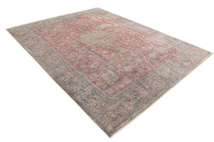 Detail image of 9' 3 x 12' 5 Hand Knotted Ultra Vintage Persian Wool Rug