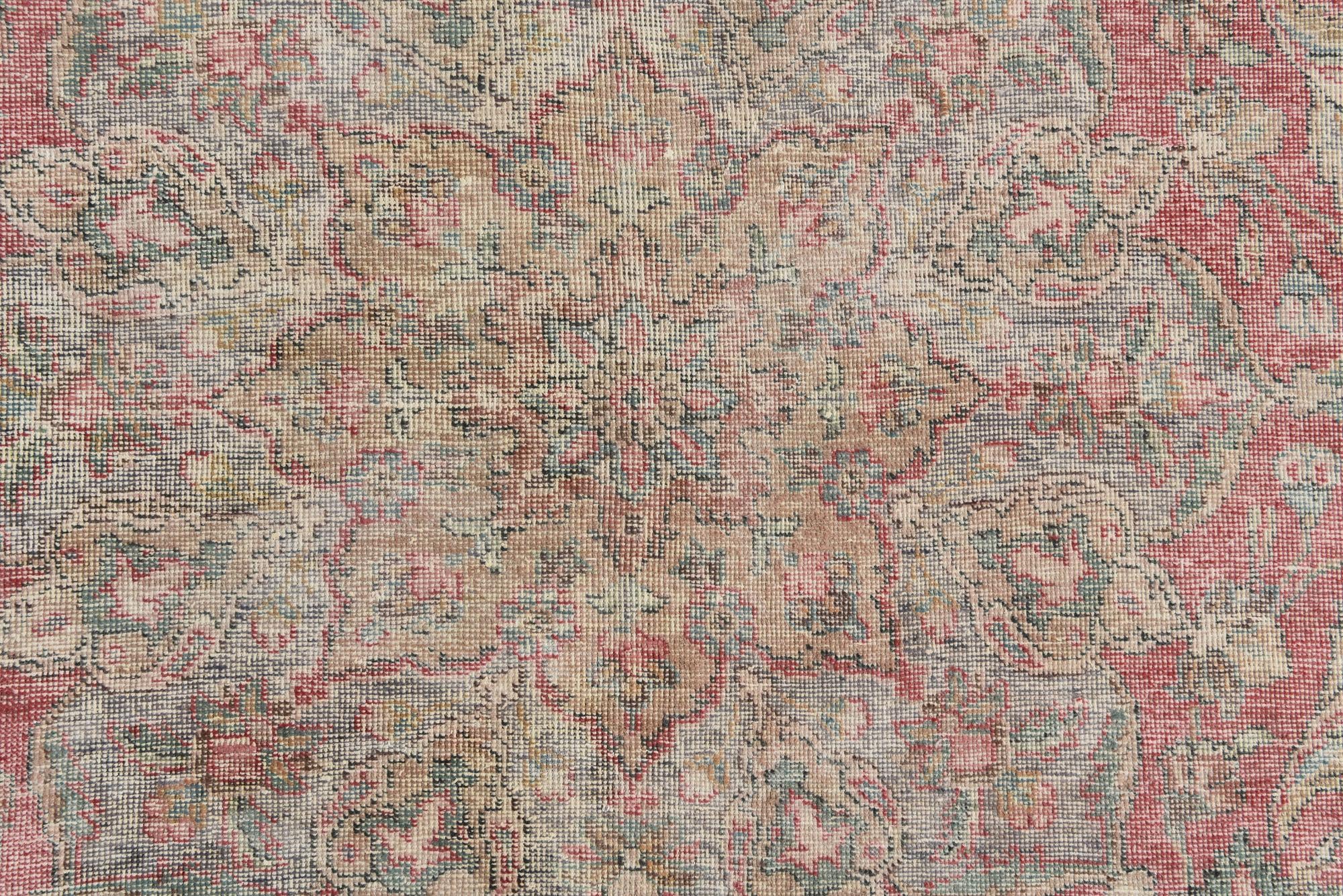 9' 3 x 12' 5 Hand Knotted Ultra Vintage Persian Wool Rug