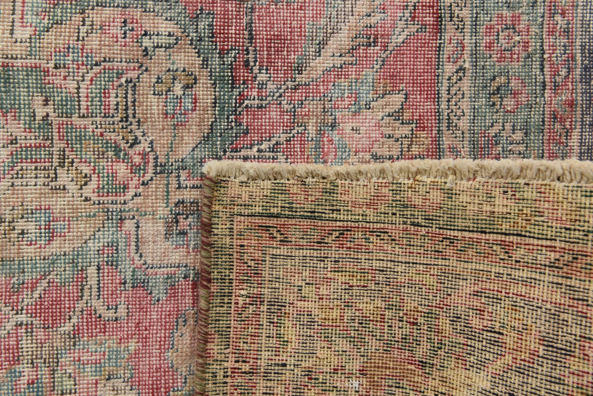 9' 3 x 12' 5 Hand Knotted Ultra Vintage Persian Wool Rug