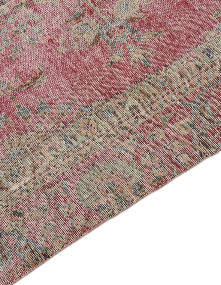Detail image of 8' 6 x 12'  Hand Knotted Ultra Vintage Persian Wool Rug