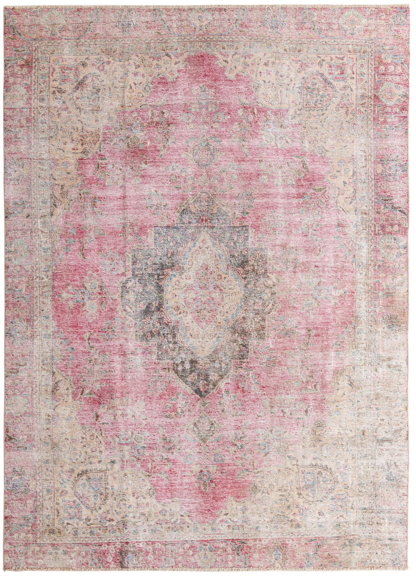 8' 6 x 12' Hand Knotted Ultra Vintage Persian Wool Rug