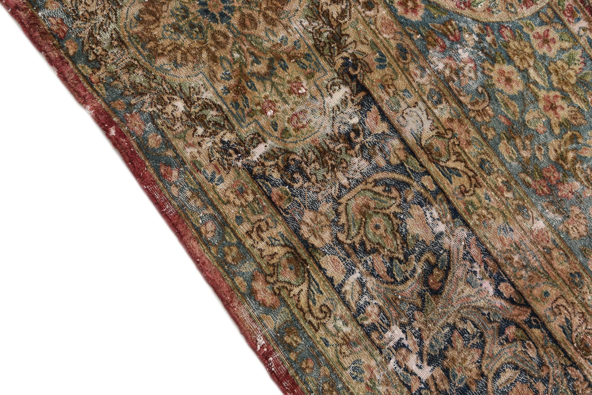 9' 4 x 13' 4 Hand Knotted Ultra Vintage Persian Wool Rug