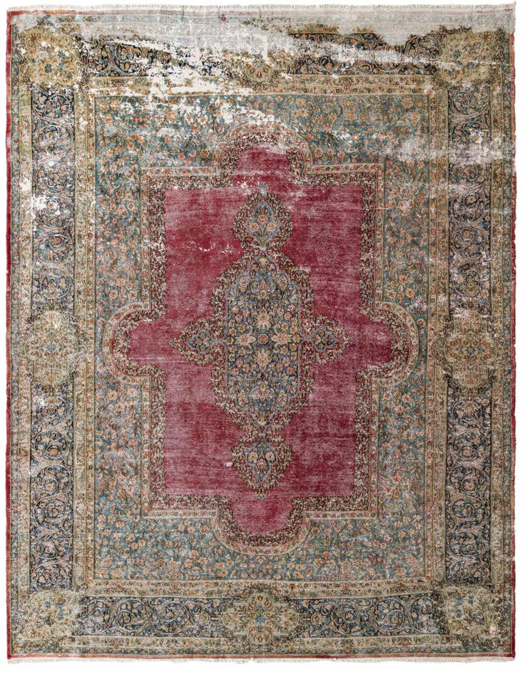 Detail image of 9' 4 x 13' 4 Hand Knotted Ultra Vintage Persian Wool Rug