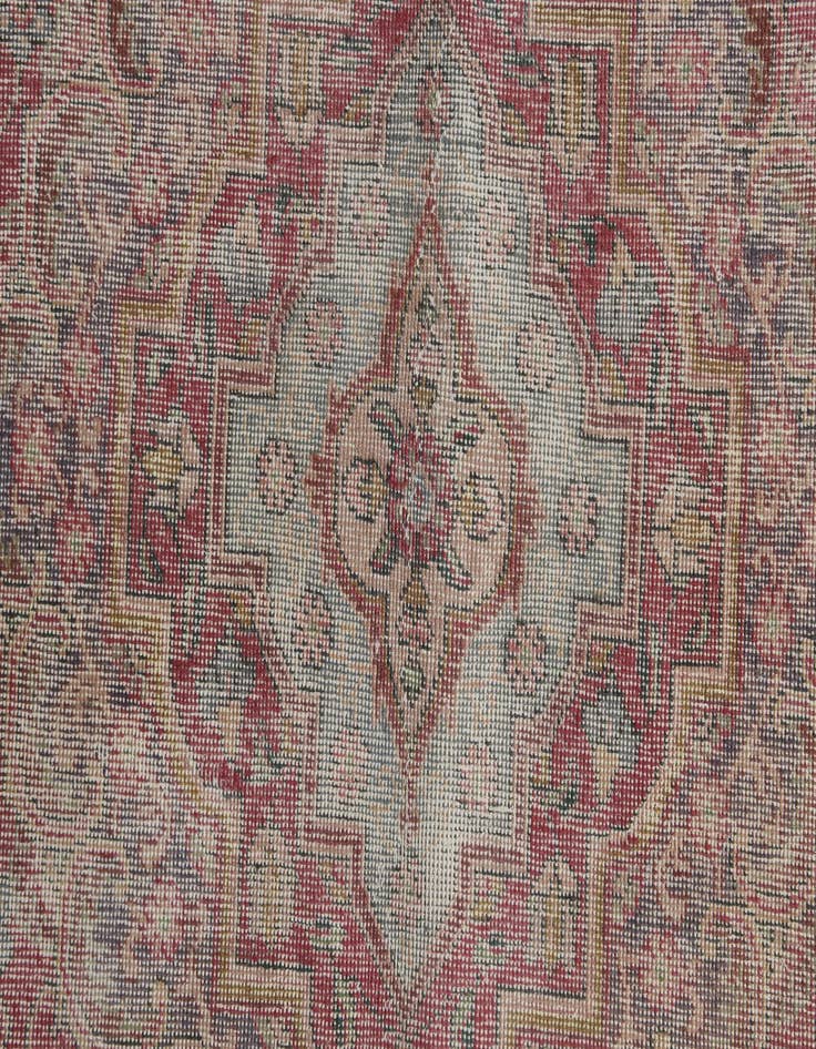 Detail image of 7' 10 x 11' 1  Hand Knotted Ultra Vintage Persian Wool Rug