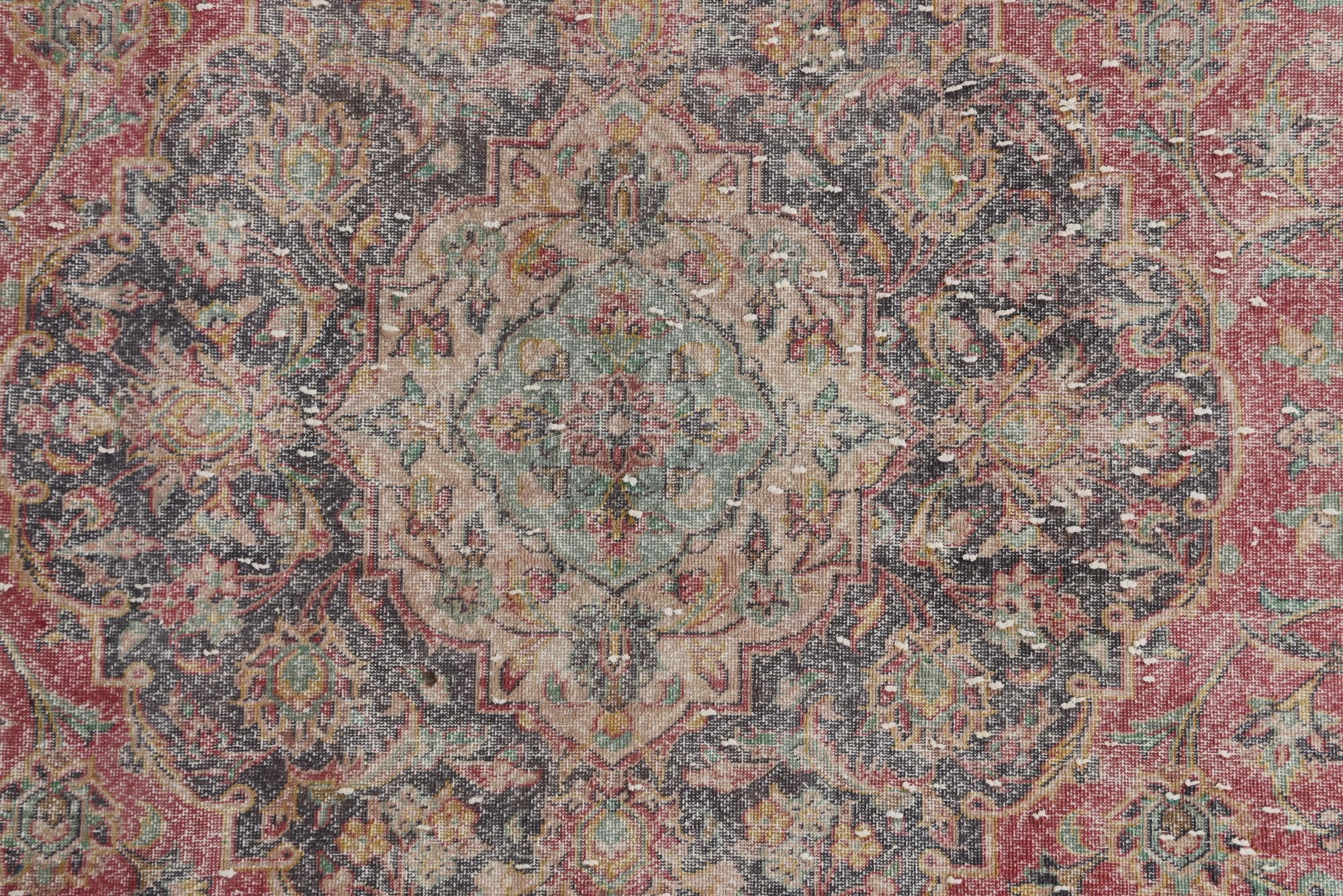 10' x 13' Hand Knotted Ultra Vintage Persian Wool Rug