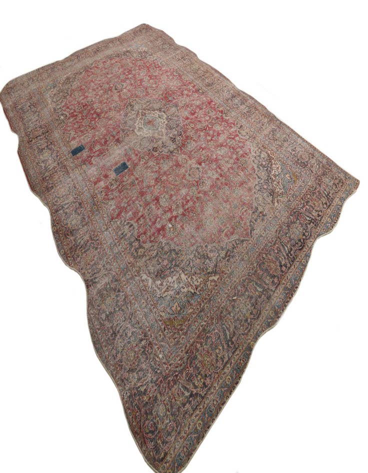 Detail image of 10' 4 x 14' 9  Hand Knotted Ultra Vintage Persian Wool Rug