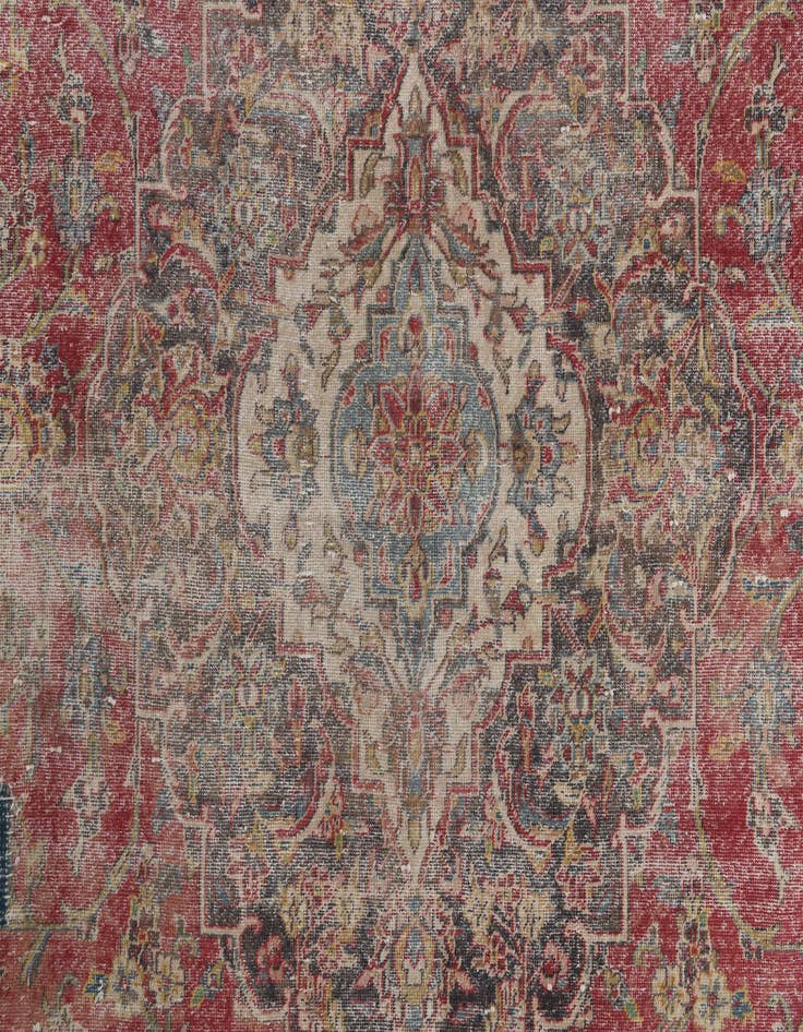 Detail image of 10' 4 x 14' 9  Hand Knotted Ultra Vintage Persian Wool Rug