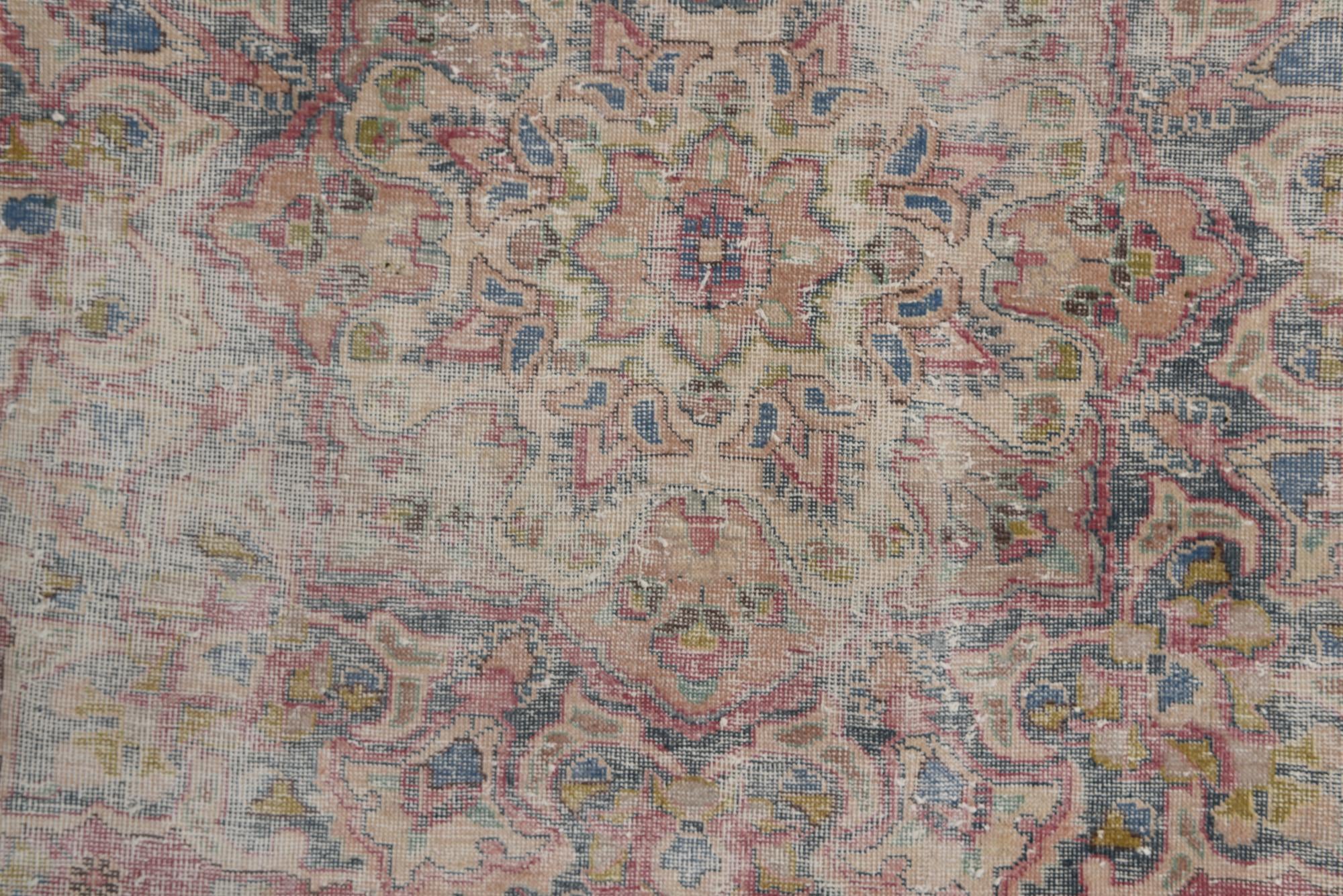 295cm x 375cm Hand Knotted Ultra Vintage Persian Wool Rug