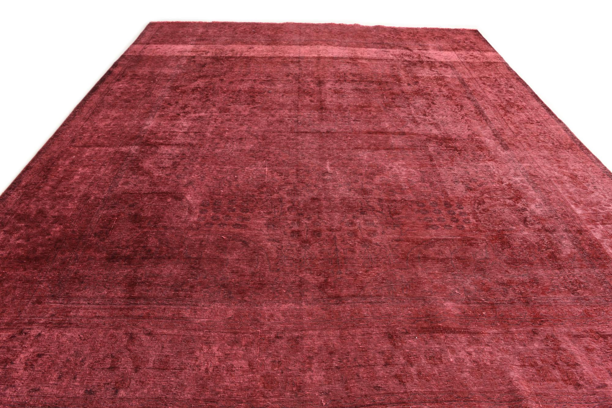 9' 9 x 12' 6 Hand Knotted Ultra Vintage Persian Wool Rug