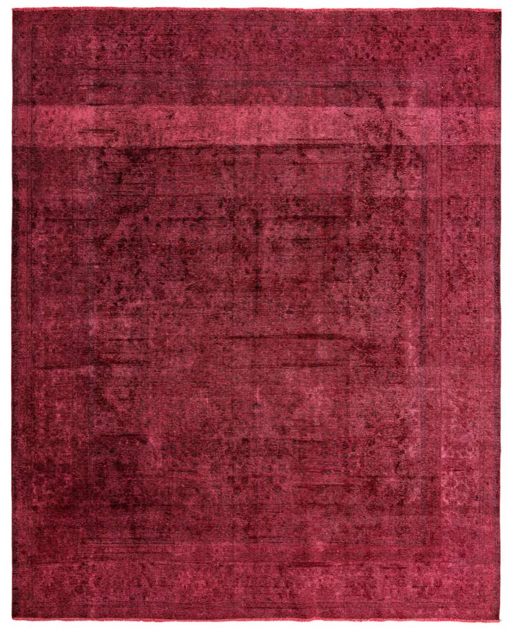 Detailfoto van 295cm x 380cm Handgeknoopt Ultra Vintage Perzisch Wol Vloerkleed