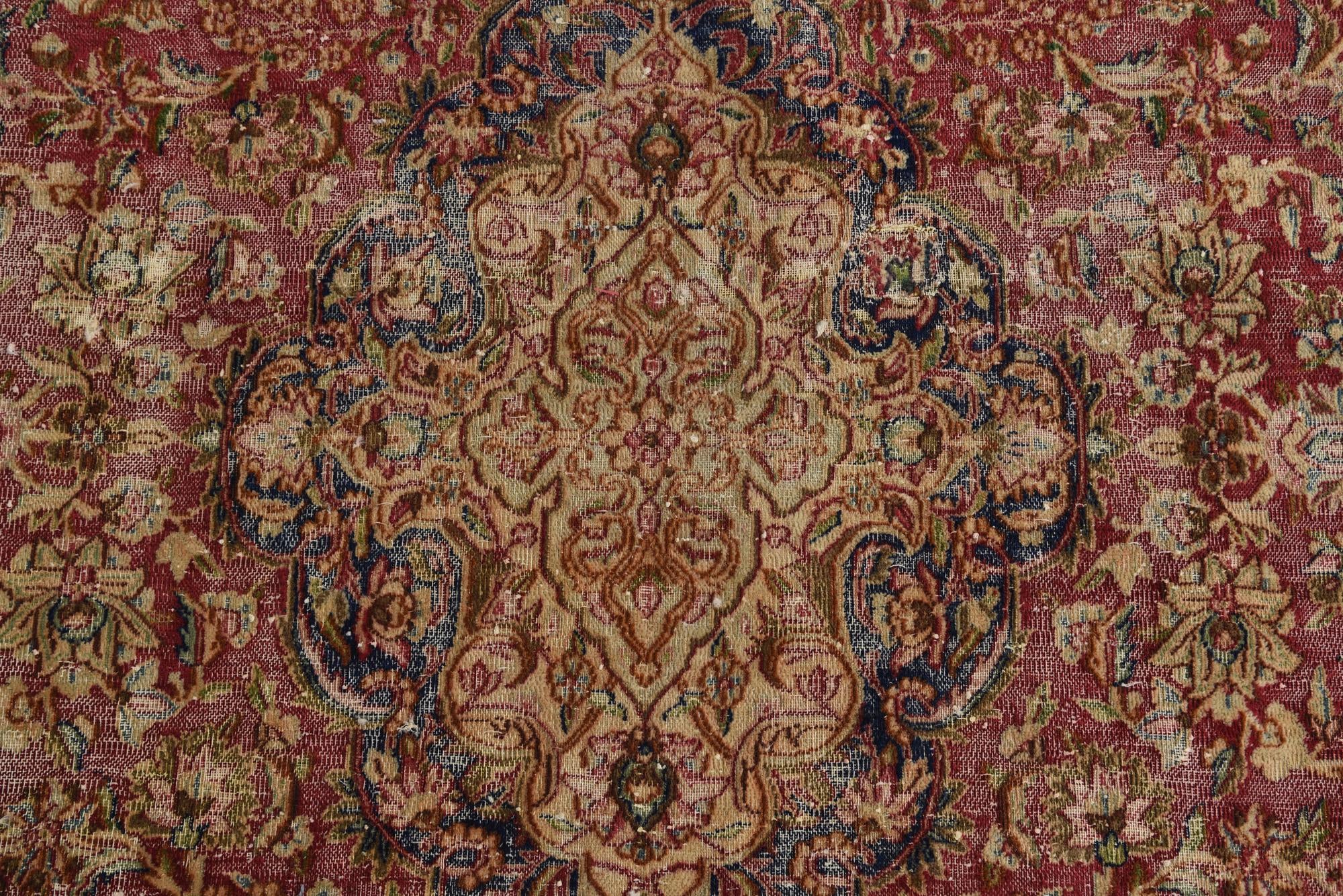 9' 4 x 12' 8 Hand Knotted Ultra Vintage Persian Wool Rug