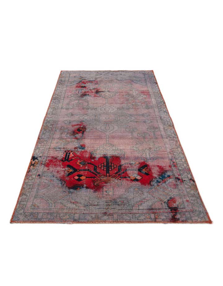 3' 10 x 6' 5 Hand Knotted Ultra Vintage Persian Wool Rug