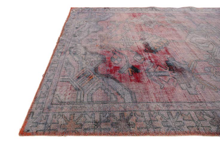 Detail image of 3' 10 x 6' 5 Hand Knotted Ultra Vintage Persian Wool Rug