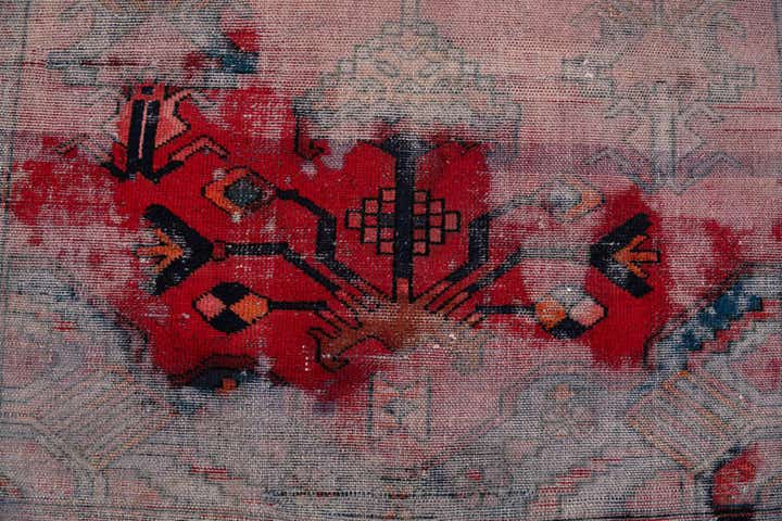 3' 10 x 6' 5 Hand Knotted Ultra Vintage Persian Wool Rug
