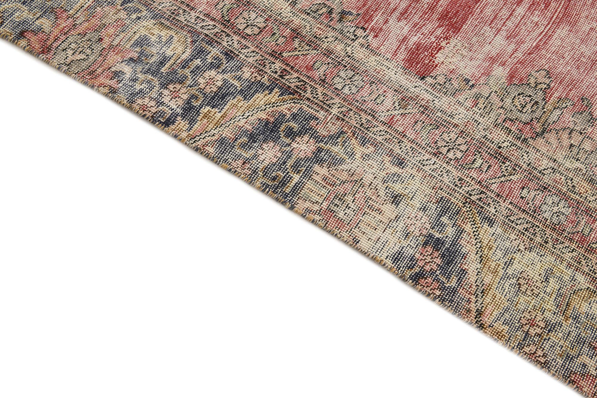 9' x 13' 2 Hand Knotted Ultra Vintage Persian Wool Rug