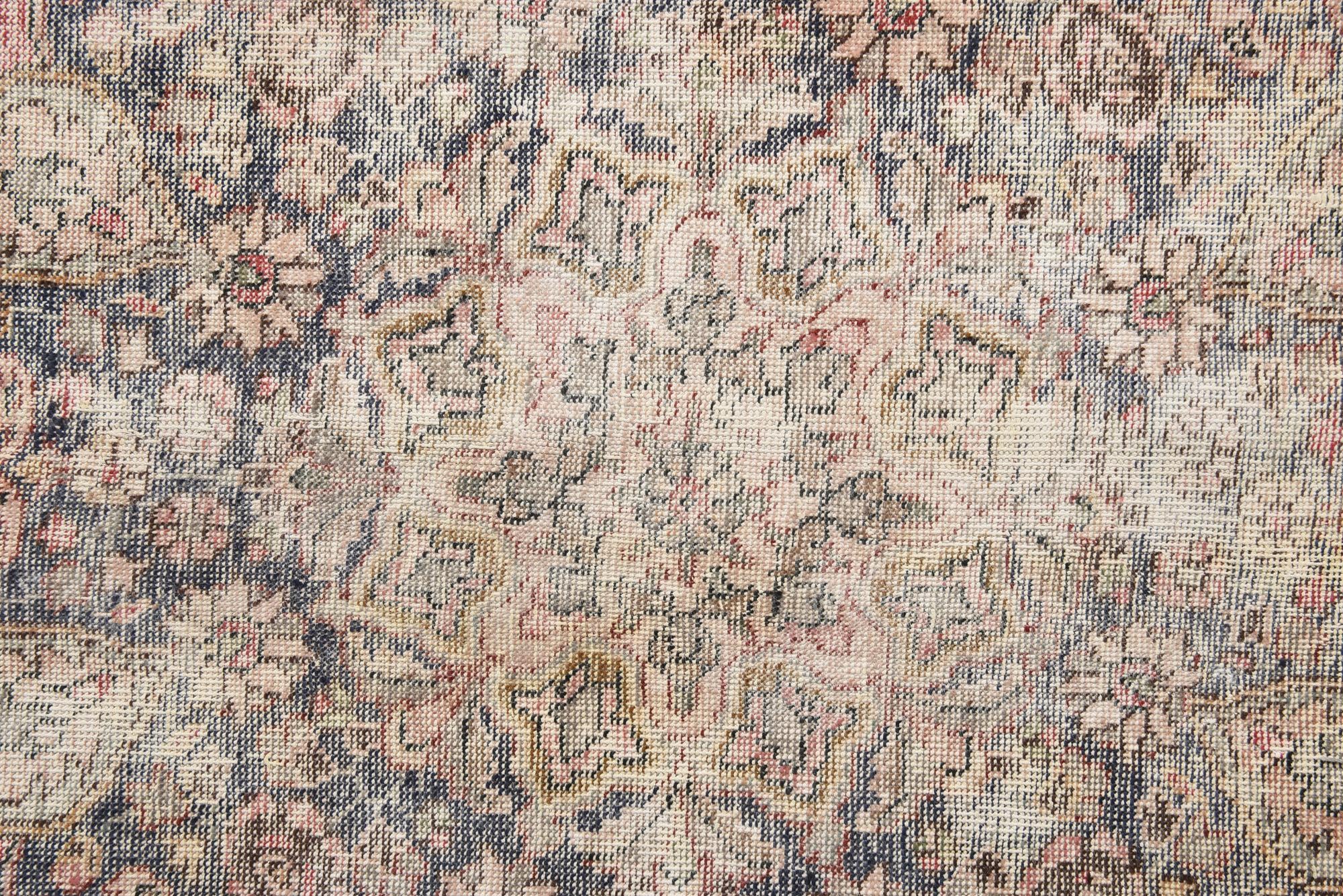 9' x 13' 2 Hand Knotted Ultra Vintage Persian Wool Rug