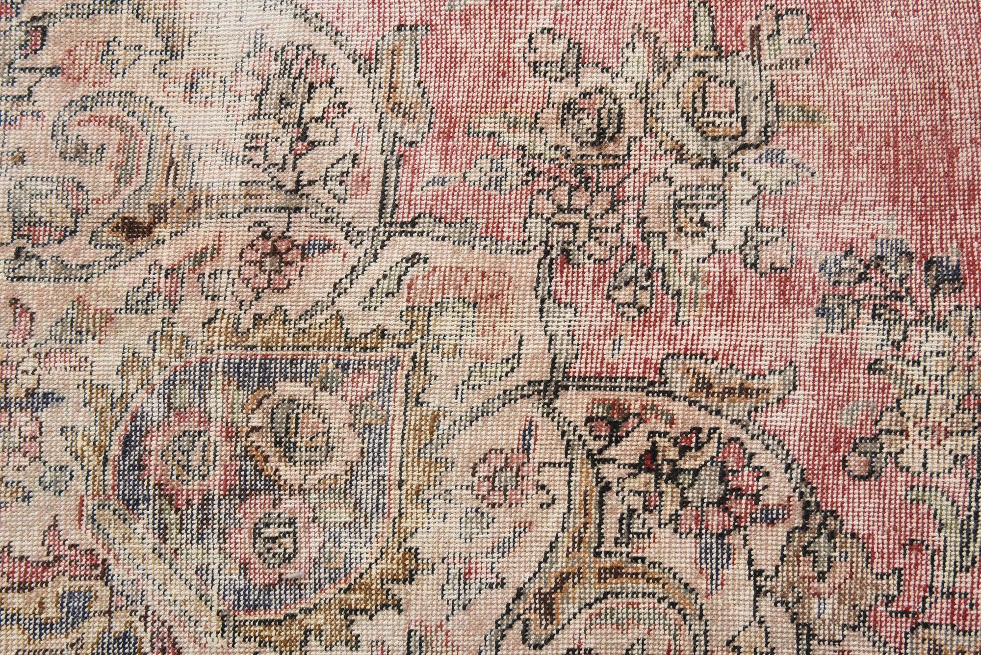 9' x 13' 2 Hand Knotted Ultra Vintage Persian Wool Rug