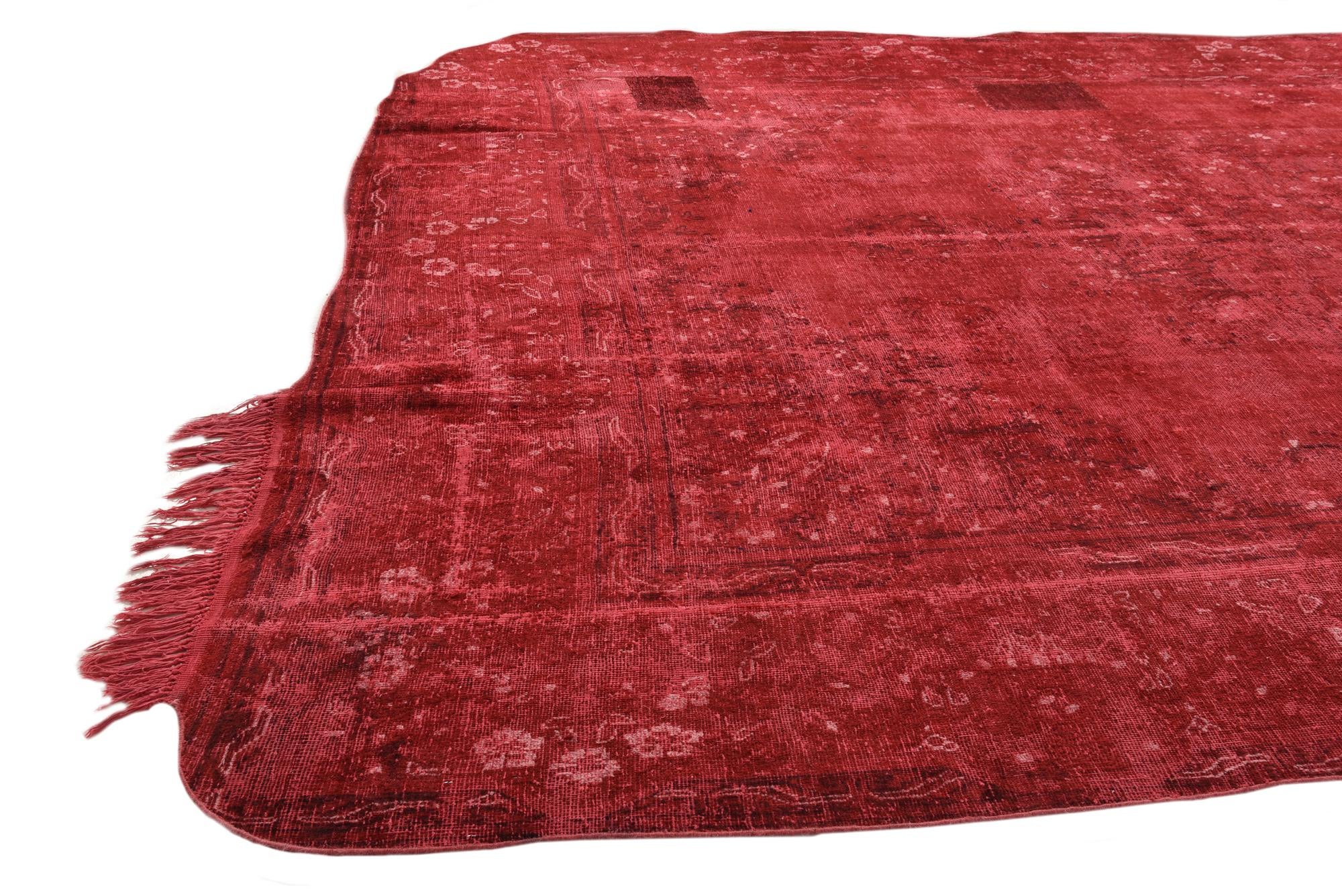 9' 9 x 13' 9 Hand Knotted Ultra Vintage Persian Wool Rug