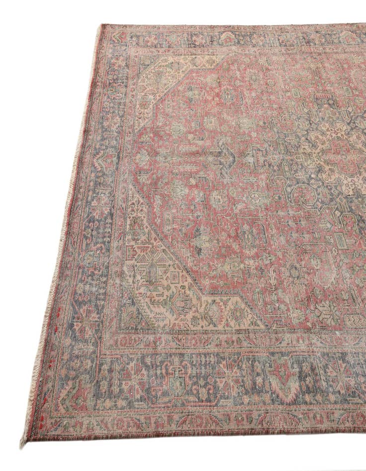 Detail image of 6' 8 x 9' 9  Hand Knotted Ultra Vintage Persian Wool Rug