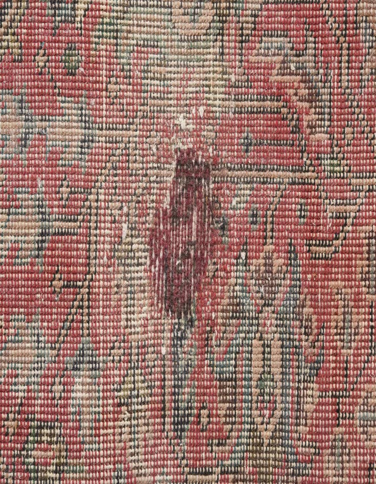 Detail image of 6' 8 x 9' 9  Hand Knotted Ultra Vintage Persian Wool Rug