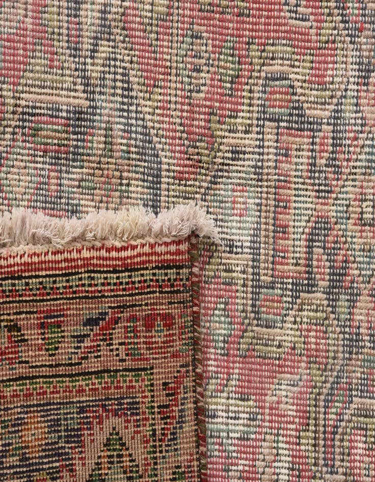 Detail image of 6' 8 x 9' 9  Hand Knotted Ultra Vintage Persian Wool Rug