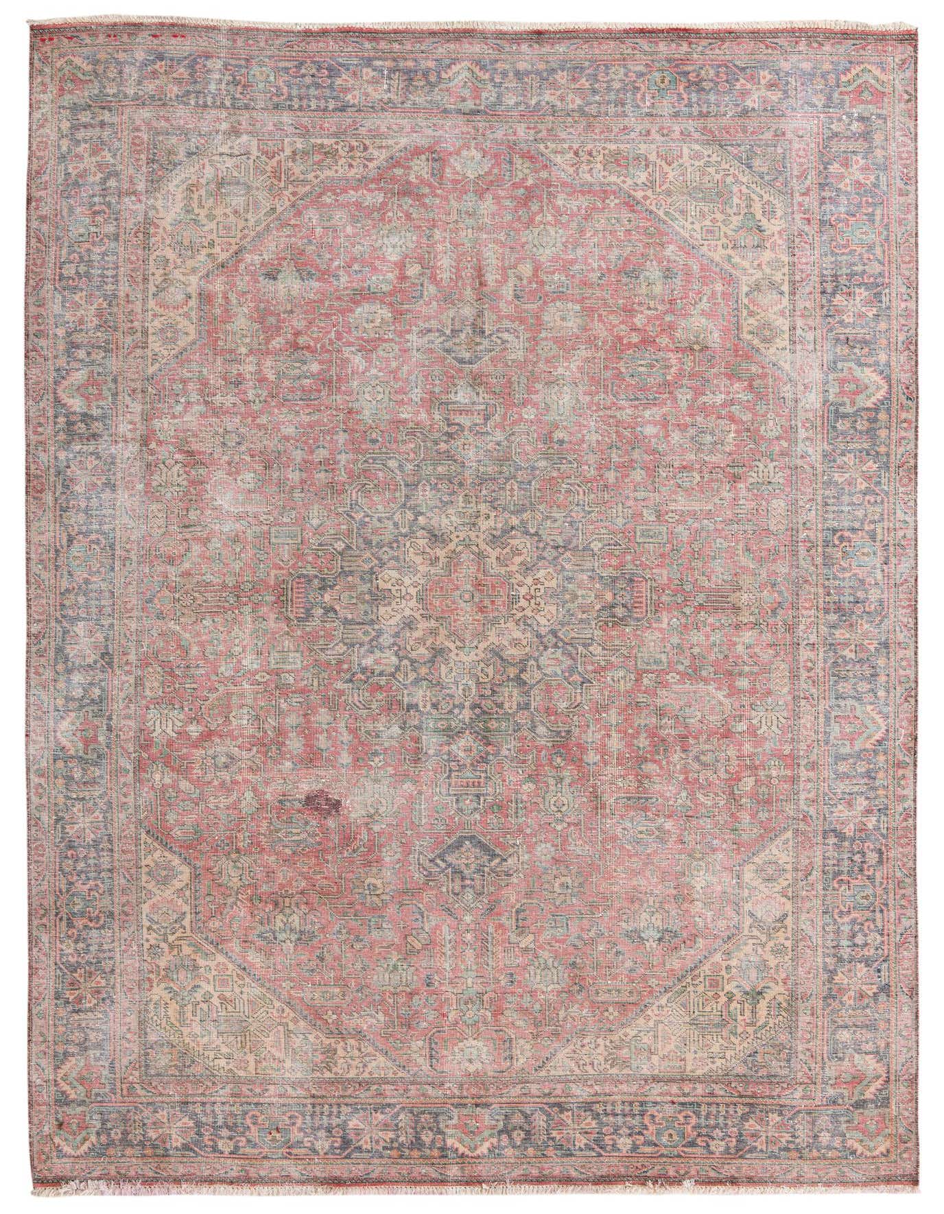 Primary image 6' 8 x 9' 9  Hand Knotted Ultra Vintage Persian Wool Rug