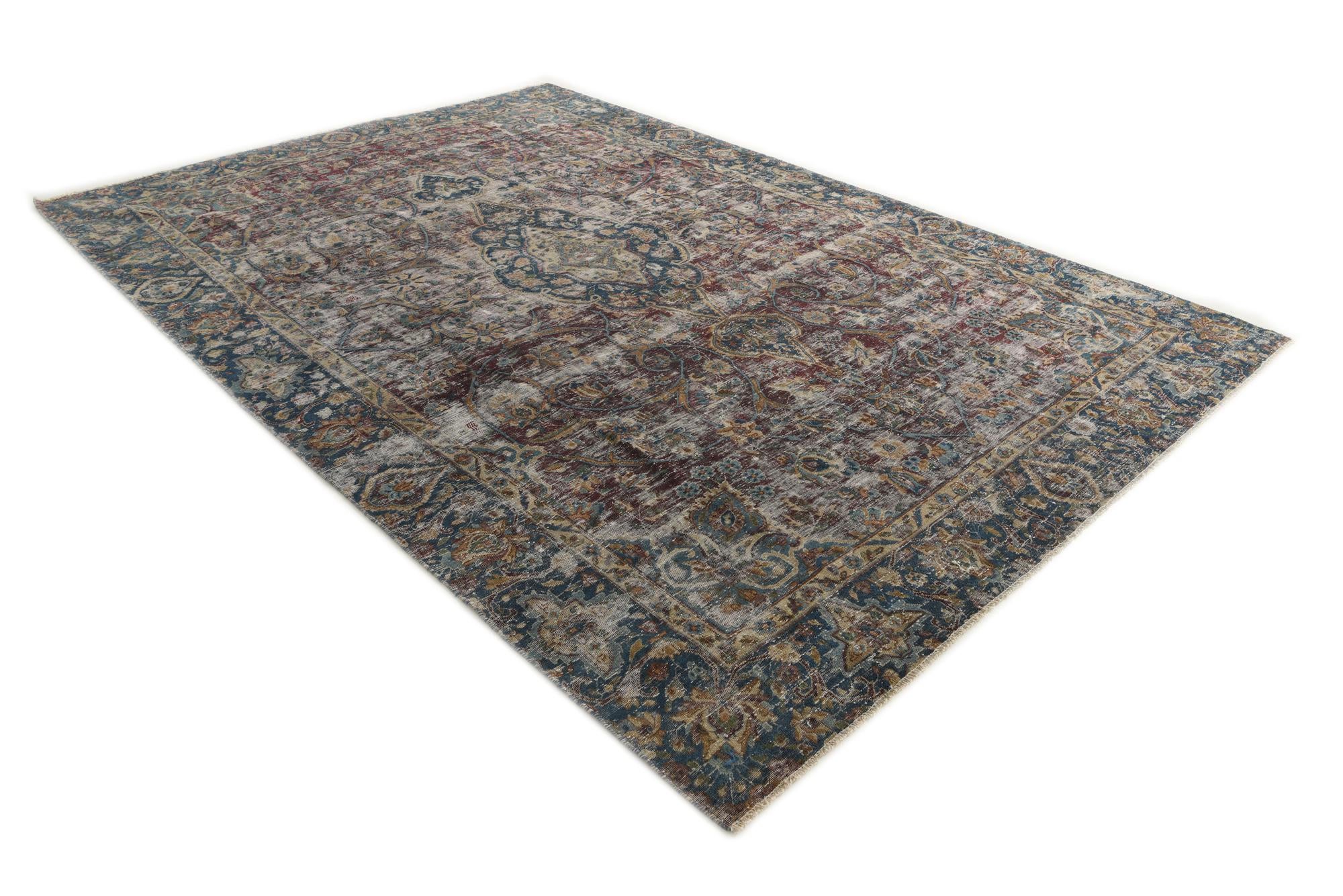 260cm x 390cm anudado a mano Ultra Vintage Alfombra Persa Lana