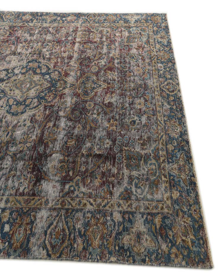 Detail image of 8' 7 x 12' 9  Hand Knotted Ultra Vintage Persian Wool Rug