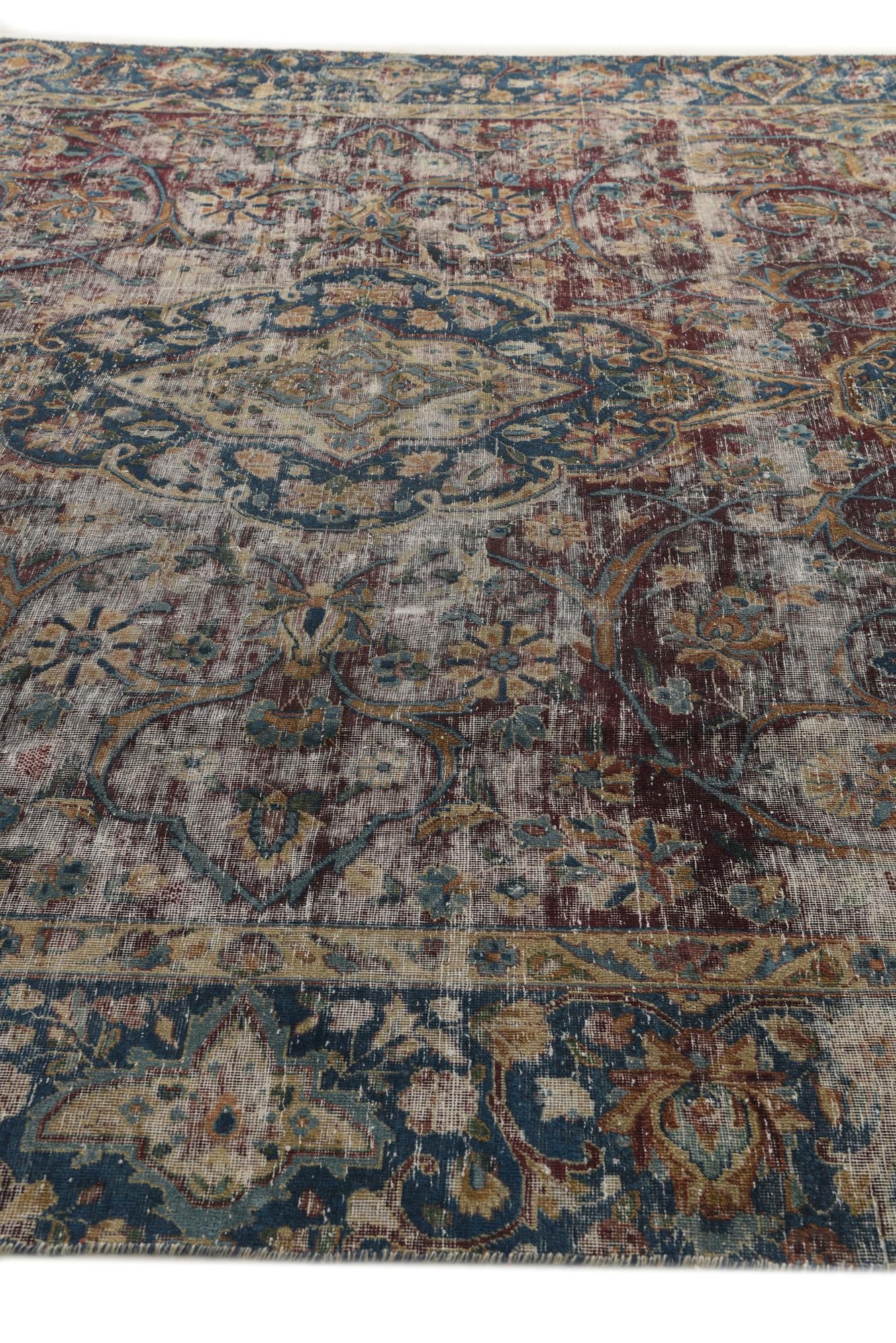 260cm x 390cm anudado a mano Ultra Vintage Alfombra Persa Lana